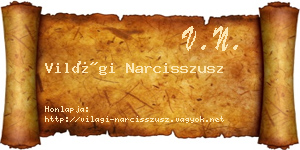 Világi Narcisszusz névjegykártya